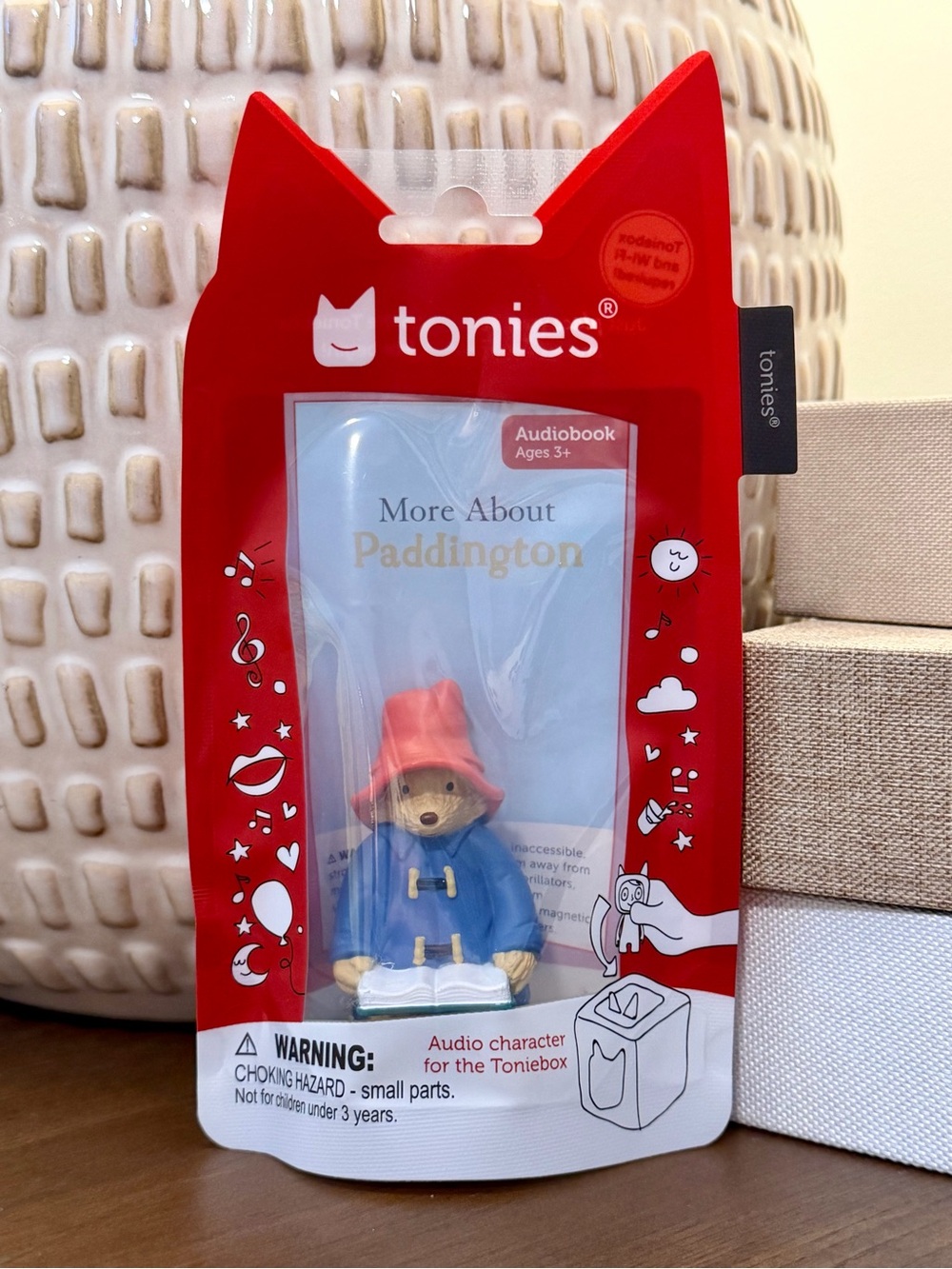 Tonies Paddington Bear Audio Figure - Tonies Brand, Blue Coat & Red Hat